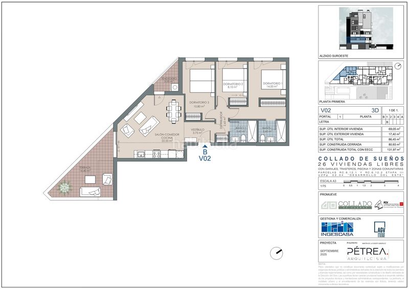 Foto 33bc4c04-6937-4093-a5c9-2511824ba059. Pis 86m<sup>2</sup> amb calefacció aparcament piscina a Los Berrocales Madrid