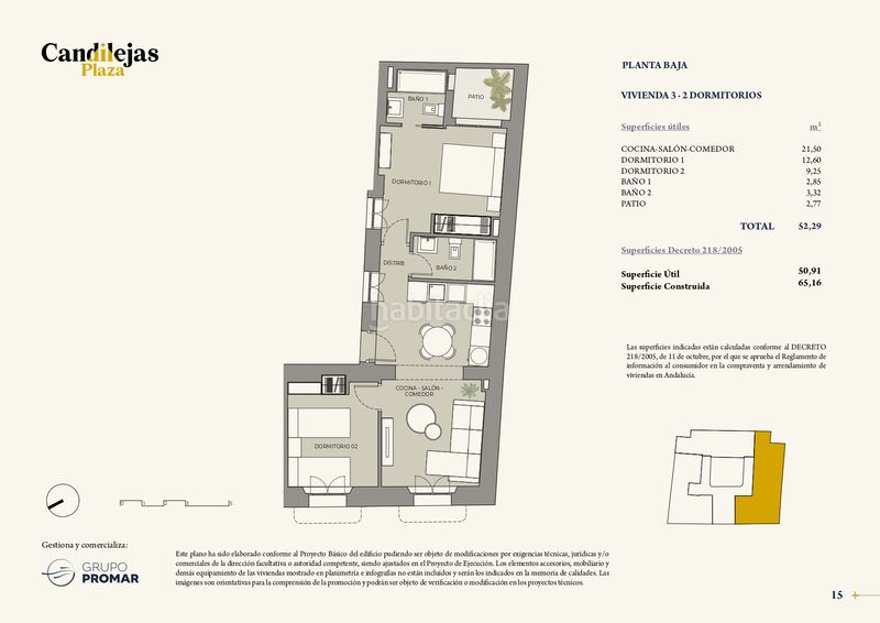 Foto 236c6e88-2b2f-4b46-a157-3cd634690891. Flat 65m<sup>2</sup> in plaza falla 3 in Alameda - Mentidero - Teatro Falla Cádiz