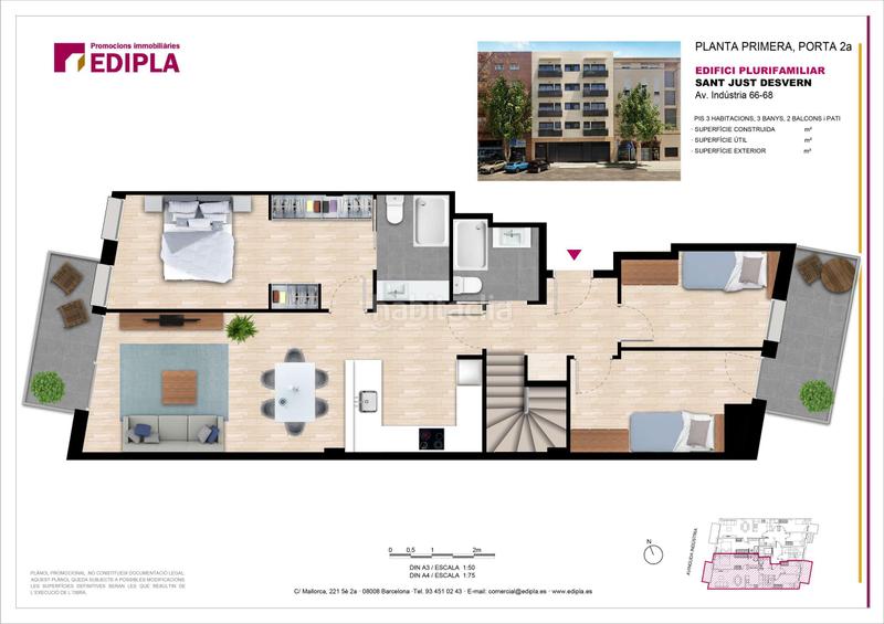 Foto 28bcce5b-6252-4715-bda6-28d84b827542. Duplex 132m<sup>2</sup> in avinguda de la indústria 66 in Centre Sant Just Desvern