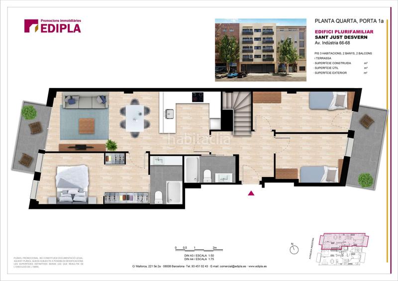 Foto 04e67435-1f41-4928-acfd-45408930f317. Zweistöckige wohnung 125m<sup>2</sup> in avinguda de la indústria 66 in Sant Just Desvern