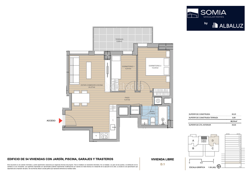 Foto 06712b4c-6d61-4569-acb7-42a0a216eb0f. Appartement 75m<sup>2</sup> dans carrer del tren de baix 122 dans Segle XX Terrassa