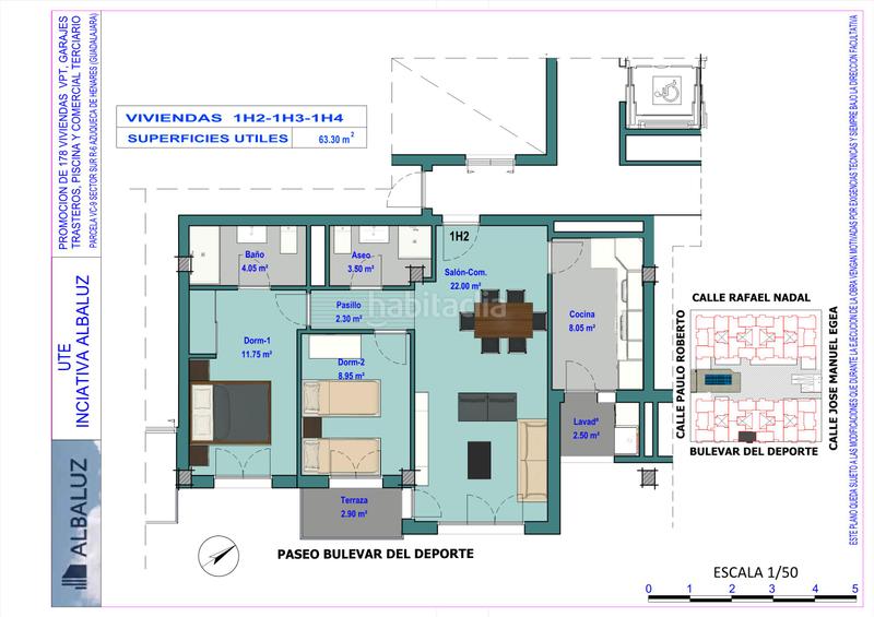 Foto 814046dc-5cca-45d5-a10c-cf31adbf3164. Flat 63m<sup>2</sup> in bulevar del deporte 6t in Ayuntamiento - Avenida Siglo XXI Azuqueca de Henares
