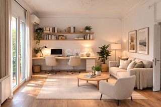 Rent Flat in Población de Arroyo. Exclusiva propiedad con techos altos y balcón privado