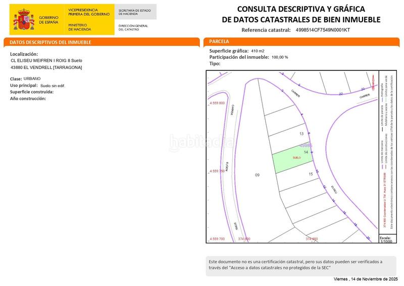 Foto adc70f1c-bf53-4232-992c-b363c4957b81. Terrain résidentiel dans Coma-ruga platja Coma-ruga