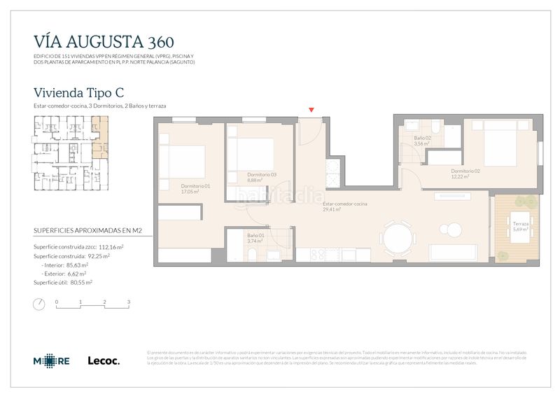 Foto 53c77964-3257-4fe7-b4d7-c8bb9b7775db. Appartement 92m<sup>2</sup> dans carrer de la via augusta 127 dans Antiga Moreira Sagunt