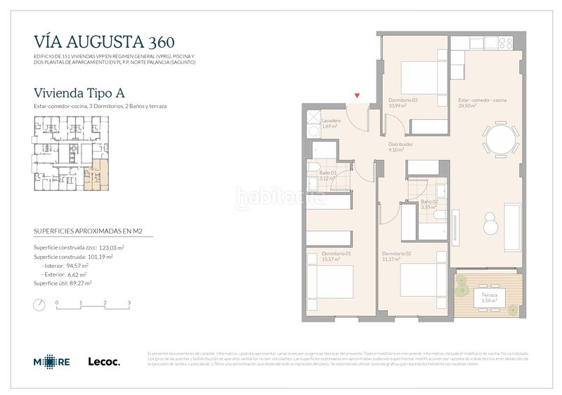 Foto a4331f77-3e12-4615-b9c2-64e645c30967. Appartement 92m<sup>2</sup> dans carrer de la via augusta 127 dans Antiga Moreira Sagunt