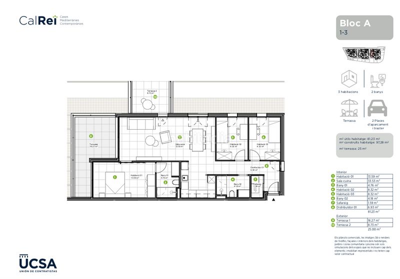 Foto 8fbd8378-ddaa-4087-b43e-4fcef8c37c29. Pis 99m<sup>2</sup> amb calefacció aparcament piscina a Premià de Dalt