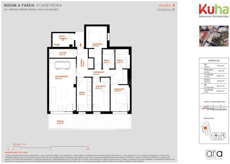 Foto f710f7c1-af19-44a1-b1ba-43025a730959. Piso 108m<sup>2</sup> en avenida virxinia pereira renda 4444 bienvenido a tu nuevo hogar . tu reserva natural en Pontevedra