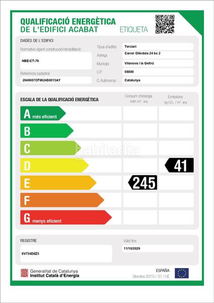 Foto f576f7f6-ee9e-40b4-988f-f39a821a3fe2. Local commercial dans Molí de Vent Vilanova i la Geltrú