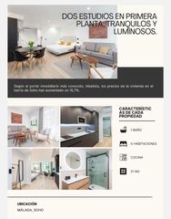 Studio  Alameda de colón. Dos exclusivos estudio en el soho. málaga!
