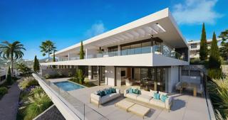 Casa aparellada a Elviria. Villa adosada de lujo con solarium y piscina privada  marbella e