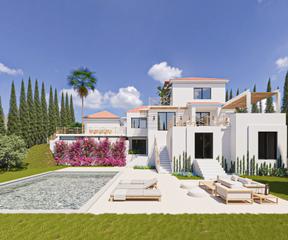 Casa en Nueva andalucia 4j 16. Villa las mandarinas, villa llave en mano en la urbanización cer