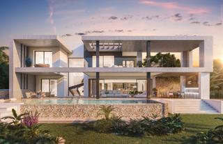 Maison à San francisco 1. Villa contemporánea con piscina infinita y solarium en la azotea