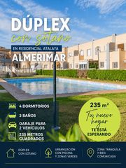 Dúplex a Almerimar. Exclusivo dúplex con sótano en residencial atalaya  almerimar