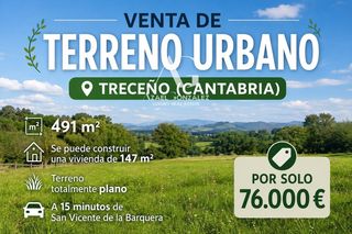 Residential Plot in Treceño-plaza 6. Terreno en venta en treceño  76.000