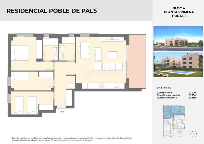 Foto f01ab683-4937-4a8d-af07-d286e4c27e25. Piso 92m<sup>2</sup> en Poble Pals