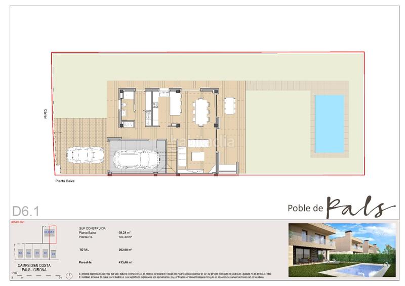 Foto b1f8acca-0525-436c-9f53-c7771a57f958. Towny house 202m<sup>2</sup> with fireplace heating parking pool in Pals