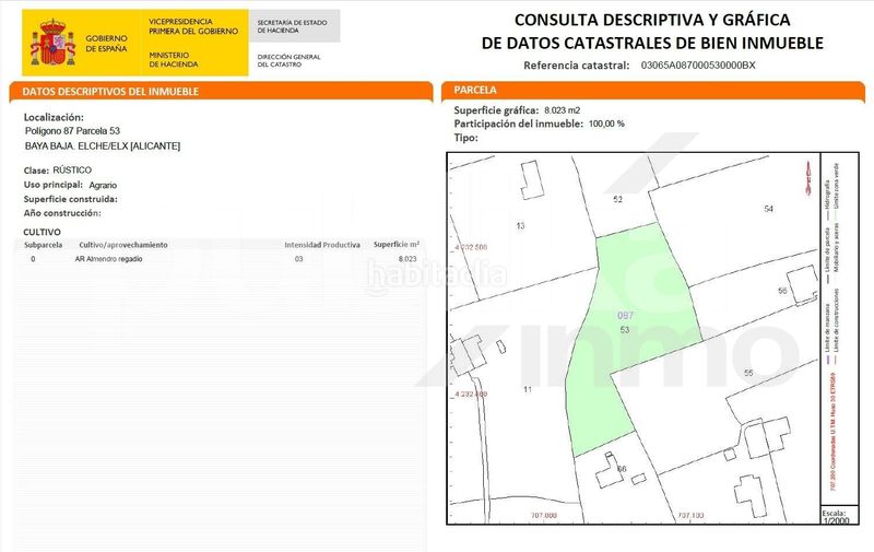 Foto eb5f10d8-d0d6-45b4-8388-ce46bd2740a3. Finca rústica a partida baya baja 53 a Las Bayas Elche / Elx