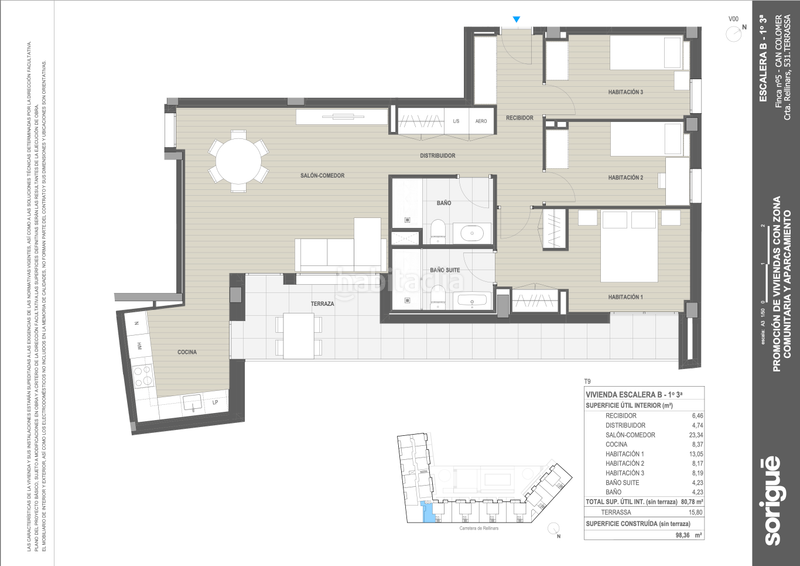 Foto 2bfe7477-8f8a-483d-aec9-523d98de4989. Pis 106m<sup>2</sup> a carretera de rellinars 531 a Poble Nou Terrassa