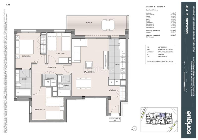 Foto 9e2bb241-2214-406d-bc47-c0a891c5a2a9. Etagenwohnung 103m<sup>2</sup> mit heizung parking pool in Nucli Urbà Esparreguera