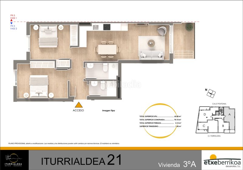 Foto afd1ae15-2d00-4f0e-a3c5-d9018db1e277. Appartement 70m<sup>2</sup> dans iturrialdea kalea 19 dans Lazkao