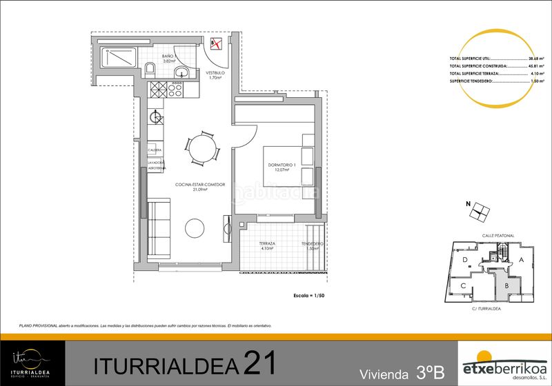 Foto 935b3ca2-5d5f-40c9-b1ae-616a7ff6258c. Appartement 46m<sup>2</sup> dans iturrialdea kalea 19 dans Lazkao