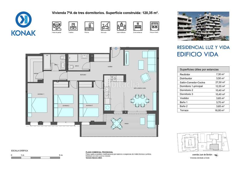 Foto 693d039c-55c7-4667-860e-cc11d4c226df. Penthouse 131m<sup>2</sup> in avenida don juan de borbon 102 in Juan de Borbón Murcia