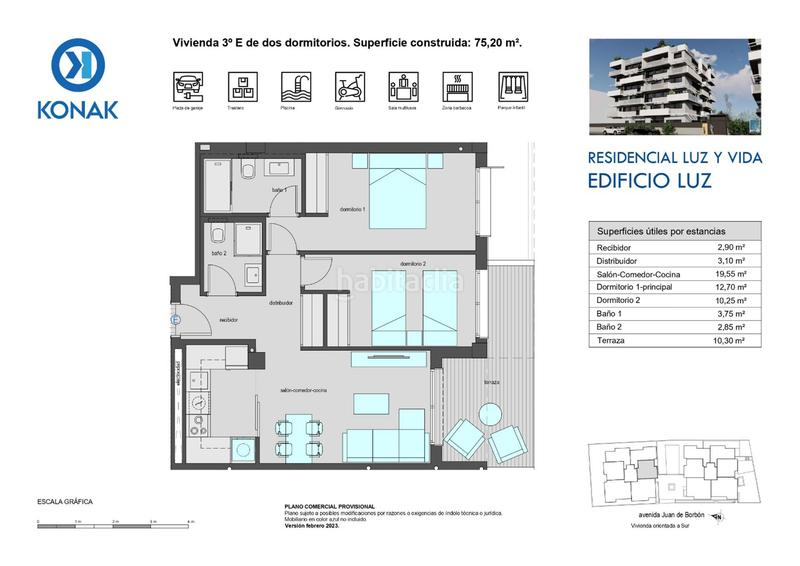 Foto d41901b6-cbe0-4cb2-9a97-366f0fef778b. Appartement 97m<sup>2</sup> dans avenida don juan de borbon 102 dans Murcia