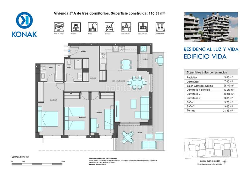 Foto 27bad4e8-14c2-460c-9766-287d9f6873a0. Flat 110m<sup>2</sup> in avenida don juan de borbon 102 in Juan de Borbón Murcia