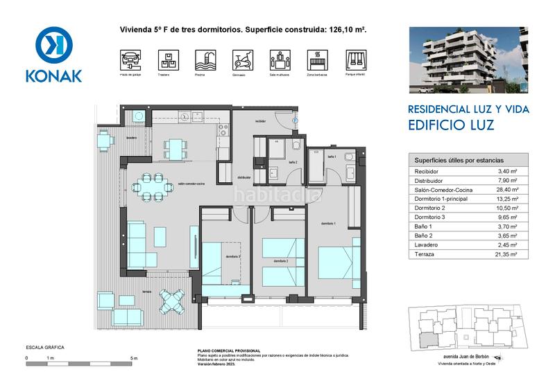 Foto f996426a-b466-4755-98b9-c39f671827d6. Flat 126m<sup>2</sup> in avenida don juan de borbon 102 in Juan de Borbón Murcia