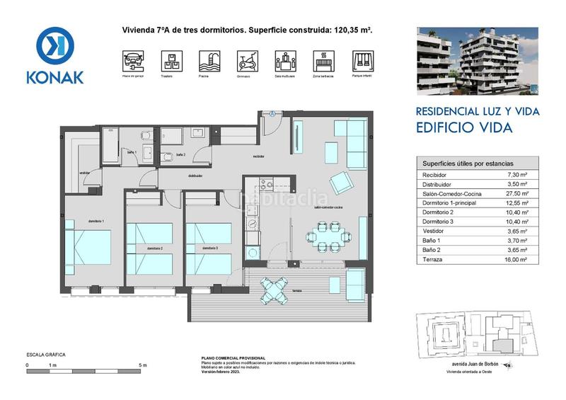 Foto fd7e5c91-fd14-492f-8e34-b50e17bd2e60. Penthouse 120m<sup>2</sup> in avenida don juan de borbon 102 in Juan de Borbón Murcia