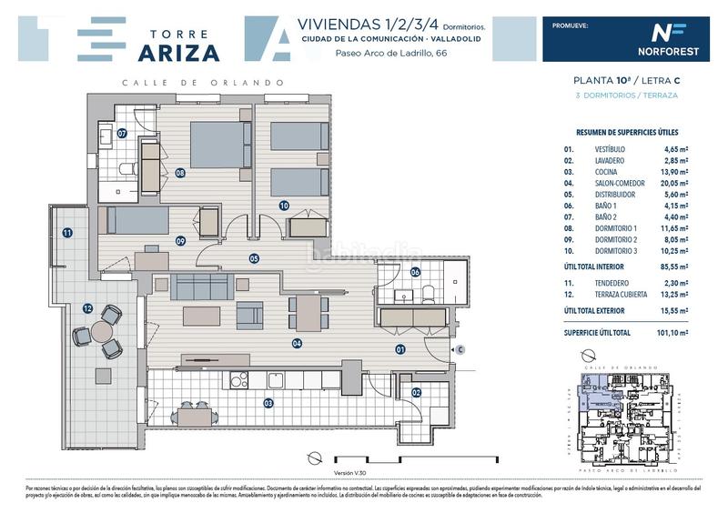 Foto 13e6f800-34ce-454b-8813-68de3e4e698f. Appartamento 120m<sup>2</sup> in paseo arco de ladrillo 66 in Ciudad de la Comunicación - Arco Ladrillo Valladolid