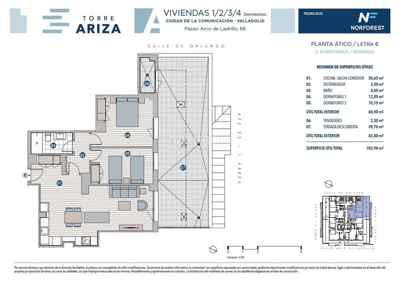 Foto 988b103b-74f6-4b35-8a93-72e69675a9ec. Attico 91m<sup>2</sup> in paseo arco de ladrillo 66 in Ciudad de la Comunicación - Arco Ladrillo Valladolid