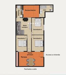 Appartement  Alt. Oportunidad! vivienda de 3 dormitorios con terraza y patio inter