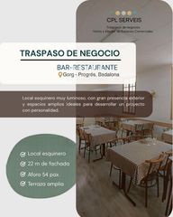 Lloguer Local Comercial a Progrés - Pep Ventura. Traspaso de barrestaurante con vivienda