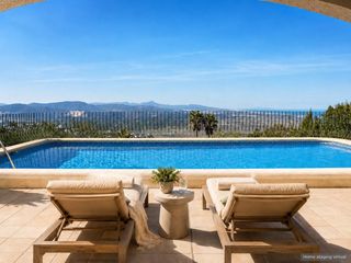 Casa  Calle calle pintor dali. Villa en venta en monte pego con piscina privada y vistas panorá