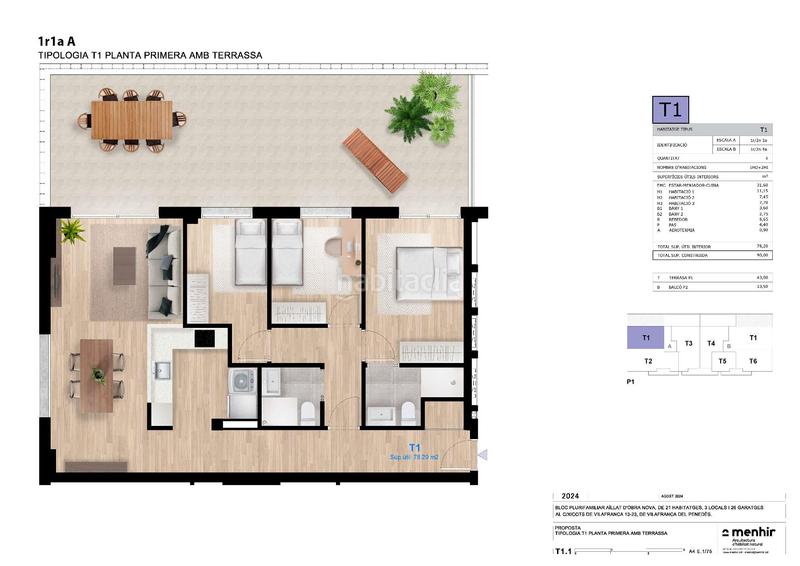Foto d675a35b-5c06-4875-bdb4-fdb76dec49a5. Pis 90m<sup>2</sup> a carrer dels xicots de vilafranca 13 a La Girada Vilafranca del Penedès