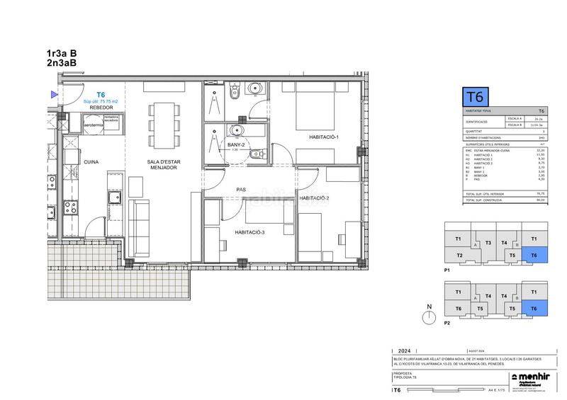 Foto 994b0f75-778b-40b3-86a5-782f2b41712f. Pis 90m<sup>2</sup> a carrer dels xicots de vilafranca 13 a La Girada Vilafranca del Penedès