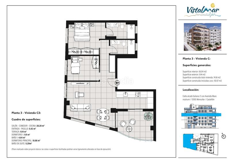 Foto b6921787-73f4-42bd-84d8-195320baf2a7. Appartamento 92m<sup>2</sup> in avinguda mare nostrum 67d in Moncófar Playa Moncofa
