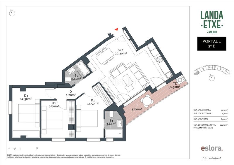 Foto b8db4af0-b139-4390-ae3a-a962638c1b0e. Piso 114m<sup>2</sup> en Zamudio