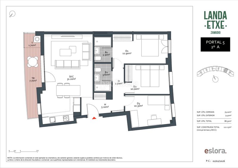 Foto cc57126c-fc97-450c-bacf-e1bb50151e53. Piso 122m<sup>2</sup> en Zamudio