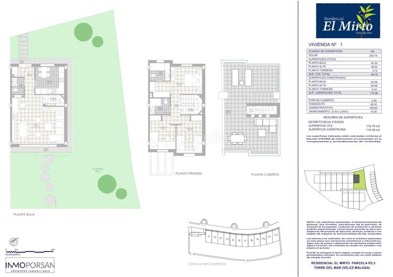 Foto 6af941f3-50bf-4e14-b46c-392a7e19c50a. Maison jumelée 119m<sup>2</sup> avec parking piscine dans Viña Málaga Torre del Mar
