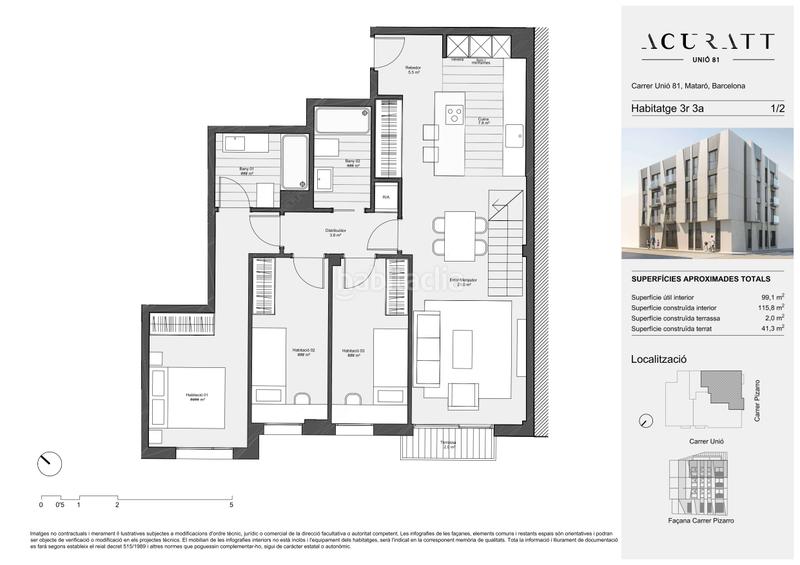 Foto 5afab52b-bf19-4001-b11b-ac096726d650. Duplex 118m<sup>2</sup> dans carrer unió 81 dans Eixample Mataró