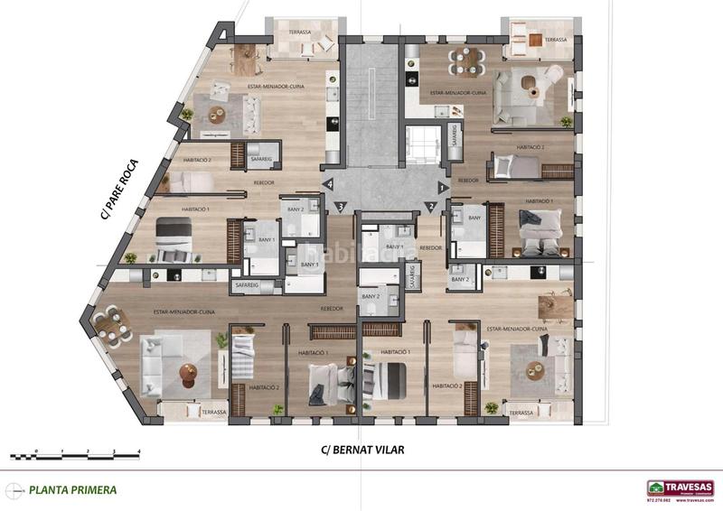 Foto ce69f166-356b-4161-829a-d6ed1f35290f. Promoció Edifici Pare Roca amb Bernat Vilar a Olot. Habitatges d´obra nova