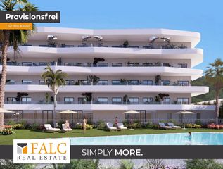 Appartement in La Nucia Pueblo. Moderno piso de dos habitaciones con una amplia zona exterior en