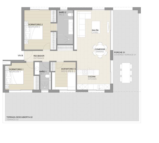 Foto f298f35e-fa1b-42ac-80f0-2ada15e26fb4. Apartament amb calefacció aparcament piscina a Son Armadams Palma de Mallorca