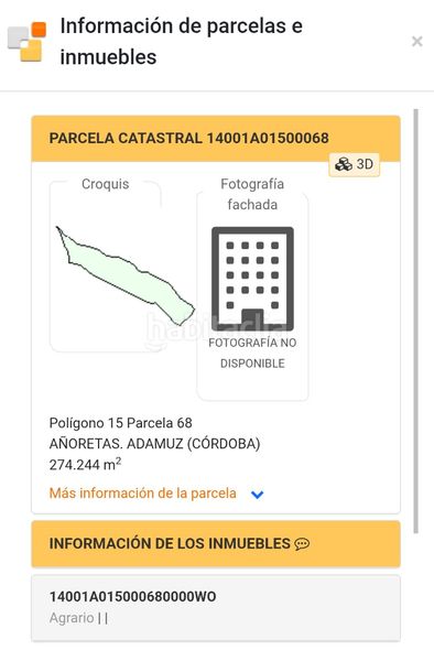 Foto 26ea7dab-da14-44e3-a3cc-76b71b0e10d7. Finca rústica en camino de la dehesa 236 en Adamuz