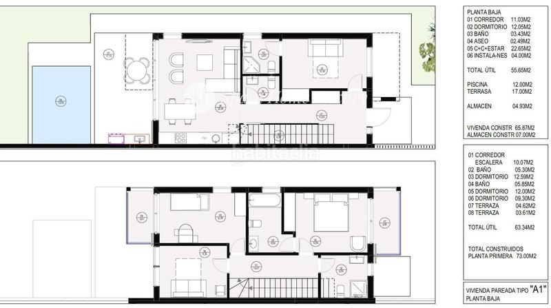 Foto a7482ca5-65e8-4453-9093-3b5bf4357f19. Casa adossada amb piscina a San Antonio de Benagéber