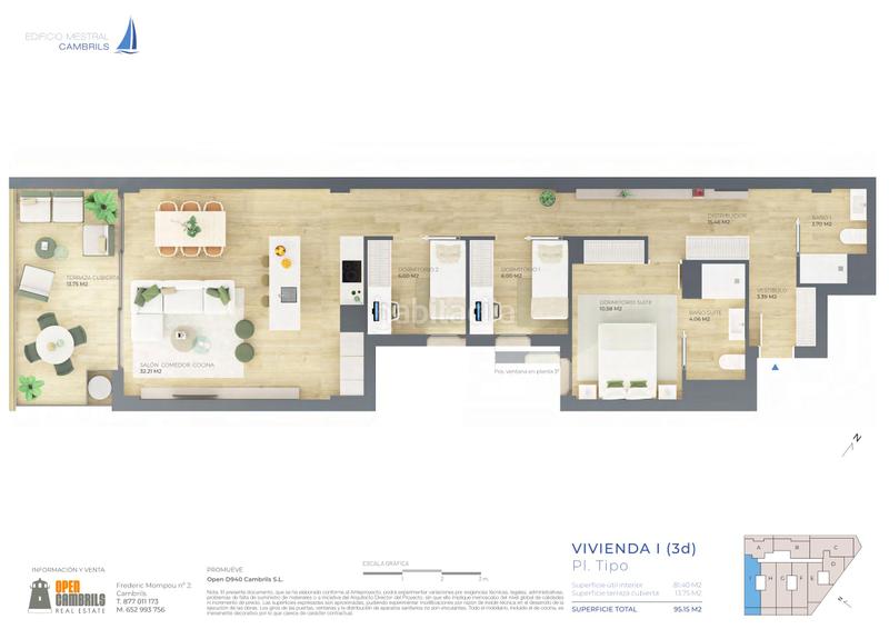 Foto df026dc9-abe6-4ea0-86df-f2d4fefbed65. Flat 94m<sup>2</sup> in carrer mestral 9 in Port - Horta de Santa Maria Cambrils