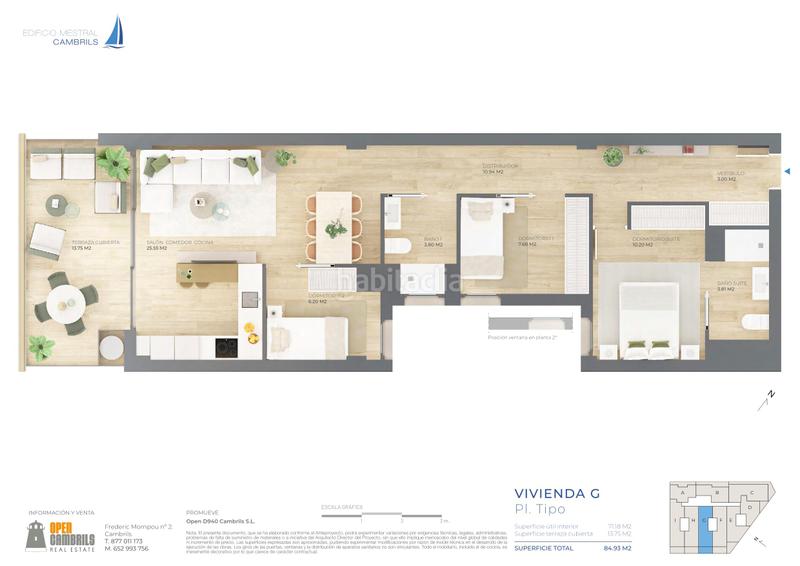 Foto 933f9d22-f550-4735-a445-ec67dd1a6ceb. Flat 91m<sup>2</sup> in carrer mestral 9 in Port - Horta de Santa Maria Cambrils